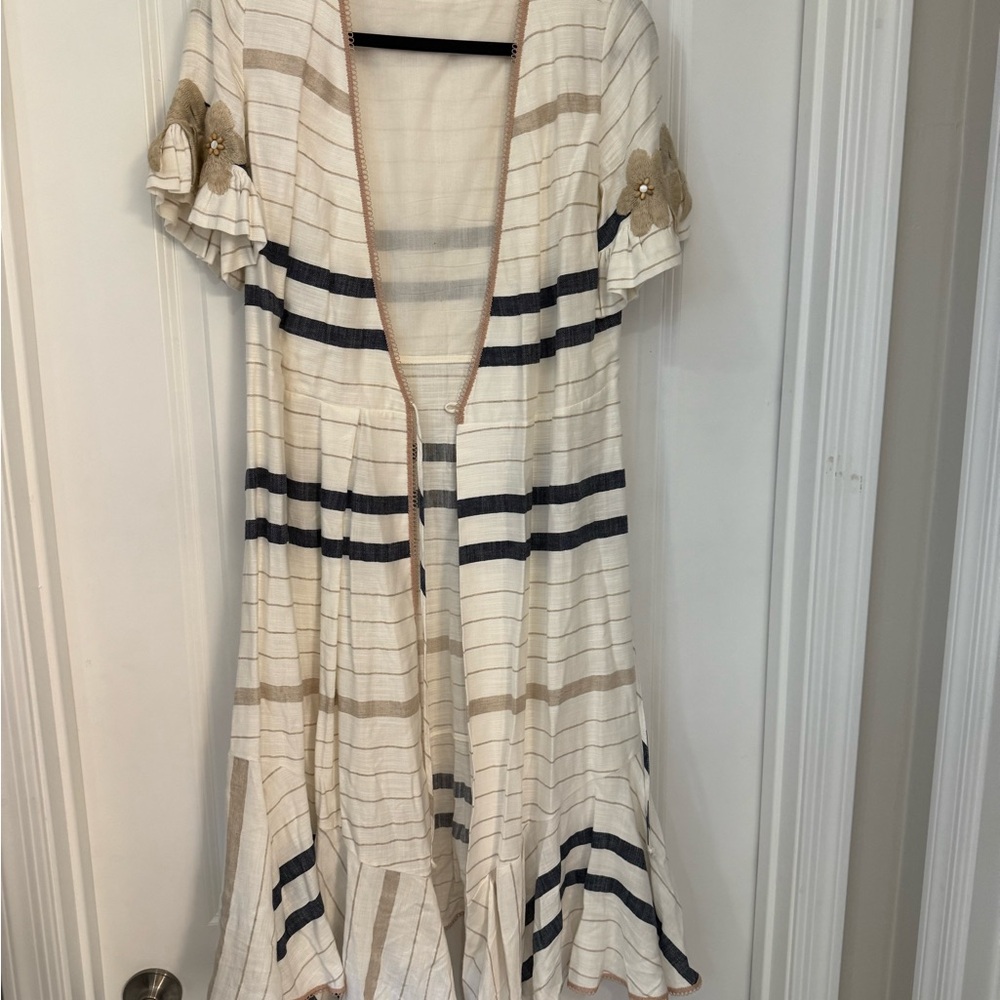 Striped Short Sleeve Dress